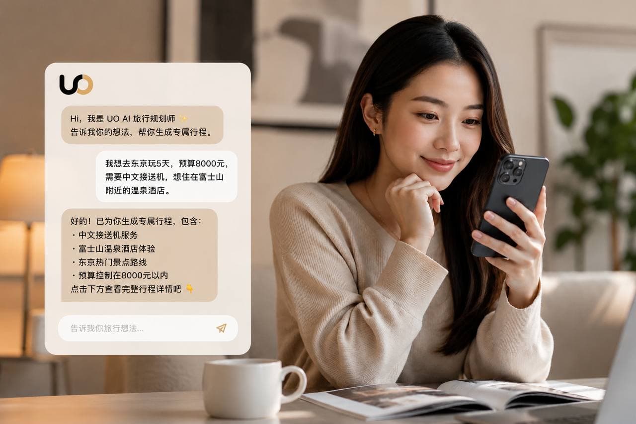 把旅行意图交给 UO AI